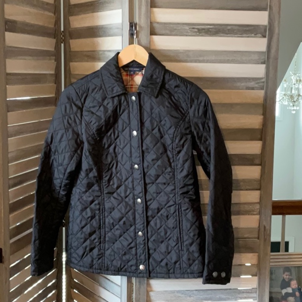 Brooks Brothers Diamond Quilted Jacket-Black